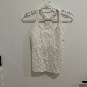 lululemon ebb to street scoop neck tank in size 6 white